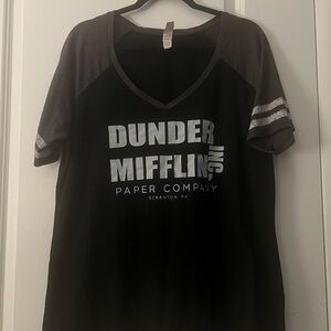 Dunder Mifflin Black and Gray T-Shirt